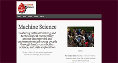 Desktop Screenshot of machinescience.org