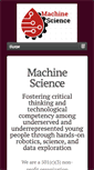 Mobile Screenshot of machinescience.org