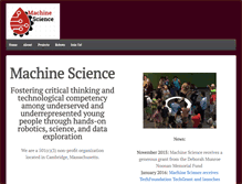 Tablet Screenshot of machinescience.org